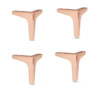 KaloKLU Lot de 4 pieds de meubles, triangulaires, pieds de meubles en métal, à monter soi-même, pieds d'armoire, de canapé, de table basse, de buffet, pour meubles, armoire, meuble TV, table de chevet
