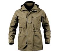 KaloKLU Multicam Veste Militaire Tactique Homme Chaud Imperméable Coupe-Vent Armée Camouflage Parka Trench Coat, marron, L