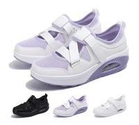 KaloKLU Sandales d'été confortables pour femme - Chaussures de diabétique avec fermeture réglable - Chaussures orthopédiques - Légères et respirantes - Pour pieds enflés, pourpre, 37 EU