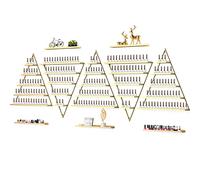 Kalolary 10 Pièces Présentoir de Vernis à Ongles Multifonctionnel, Présentoir Triangulaire 5 Niveaux Présentoirs Cosmétiques Rouge Lèvres Parfum Étagère Murale Essentielles pour Home Nail Salon Shop