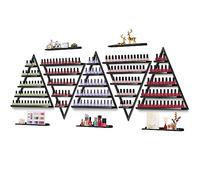 Kalolary 10 Pièces Supports Rangement Muraux Vernis Ongles Métal, Présentoir Triangulaire Or 5 Niveaux Présentoirs Cosmétiques Rouge Lèvres Parfum Étagère Murale Organisateurs d'Huile Home Spa Salon
