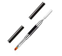 Kalolary 2 in 1 Poly UV Gel Brosse a Ongles Double-Fini Tranche Outil de Forme Polonaise Pinceau à ongles Pour Nail Conseils Extension Gel
