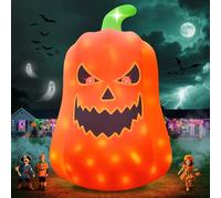 Kalolary 20FT Décoration Gonflable d'halloween, décoration d'halloween pour Cour, Jardin, pelouse, décoration intérieure et extérieure (20FT Citrouille Géante)