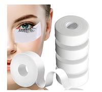 Kalolary 5 Rouleaux Ruban de Cils Papier Blanc Tissu Micropore Médical Bande pour Extension de Cils - 2.5CM*5M