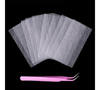 Kalolary 50 Pièces Extension d'Ongle en Fibre de Verre de Soie Outil d'Art d'Ongle en Soie Non-Tissé Fibre de Verre Extension Fibre de Verre pour Ongles Extension (avec des pincettes)