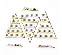 Kalolary 6 Pièces Présentoir de Vernis à Ongles Multifonctionnel Présentoir Triangulaire 5 Niveaux Présentoirs Cosmétiques Rouge Lèvres Parfum Étagère Murale Essentielles pour Home Spa Nail Salon Shop