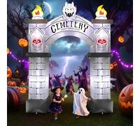 Kalolary 9.4FT Halloween Gonflables Décorations Arche Diable Cimetière Géante Blow Up Yard Décoration pour Halloween Party Intérieur, Extérieur, Cour, Jardin, Pelouse Décorations