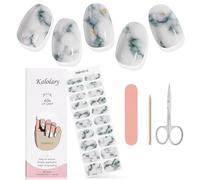 Kalolary Gel Vernis À Ongles Autocollants, 20PCS Nail Stickers Bandes de Vernis à Ongles en Gel Wraps Nail Art Stickers avec Lime à Ongles et Bâton Ciseaux (Lampe UV/LED requise) (16)