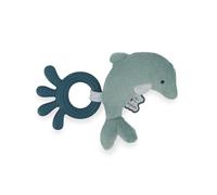 Kaloo - Anneau de Dentition Bébé en Silicone - Forme de Dauphin - Jouet de Dentition - Vert - 18x12cm - Dès la naissance - K211001