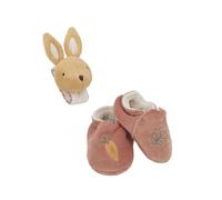 Kaloo Coffret de naissance bracelet sonore et chaussons Lapin Rose Enfants avec grelots