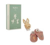 Kaloo - Coffret bracelet et chaussons lapin - Bracelet et chaussons avec grelots - Cadeau naissance raffiné - Stimule l’éveil et la motricité - Boîte cadeau personnalisable - K210009