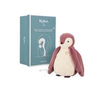 KALOO - Complices - Doudou bruits Blanc bébé et enregistreur Vocal - Manchot Rose - 25 cm - Dès la Naissance,K212005
