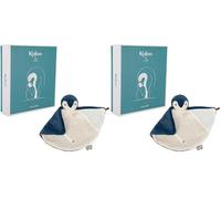 KALOO - Complices - Doudou Manchot Bleu - Imprègne Les odeurs - 23 cm - Dès la Naissance,K212003 (Lot de 2)