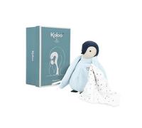 Kaloo Peluche Complices - Peluche à bisous - Mouchoir mousseline de coton - Bleu - Dès la naissance