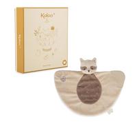 Kaloo - Doudou de Dentition Raton Laveur - Jouet Bébé en Micro-Velours et Silicone Souple - Soulage les Gencives - Matières Recyclées - Cadeau Naissance - Lavable - Dès 6 Mois - K208000