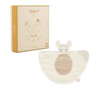 Kaloo - Doudou de Dentition Souris - Jouet Bébé en Micro-Velours et Silicone Souple - Soulage les Gencives - Matières Recyclées - Cadeau Naissance - Lavable - Dès 6 Mois - K208002
