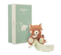 KALOO - Doudou Panda Roux avec Lange en Mousseline - Peluche Bébé Ultra Douce, Sécurité et Confort, Cadeau Naissance Premium avec Boîte Réutilisable - Lavable en Machine - Dès la Naissance - K206000