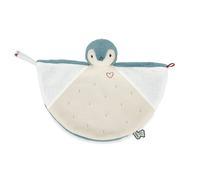 KALOO, Complices, Doudou Manchot Vert, Dès la Naissance | Doudou en Fourrure, Velours Côtelé et Mousseline de Coton, Ailes à Nouer, Corps Moelleux, Boîte Cadeau Personnalisable