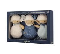 SET DE 3 DOUDOUS ATTACHE TÉTINES MOUTONS - KALOO