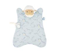 KALOO - Doux Sommeil - Mon Maxi Doudou Mouton Apaisant - Grand Doudou Lange 40 cm pour Bébé - Bi-Matières Coton et Micro-Velours - Bleu - Dès la Naissance, K221002