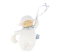 KALOO - Doux Sommeil - Peluche Musicale Mouton Endormi - Berceuse Hush Little Baby - Peluche Nomade pour Endormir Bébé - 20 cm - Blanc - Dès la Naissance, K221005