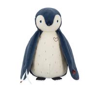 Kaloo Peluche enregistreuse vocale Manchot - Bruits blancs et enregistreur - Bleu 25 cm