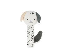 Kaloo - Hochet Miroir Chiot - Jouet d’Éveil Sensoriel pour Bébé dès la Naissance - Peluche Douce avec Miroir et Couleurs Contrastées - Cadeau Naissance - K227008