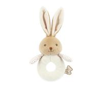 Kaloo, Intemporel, Hochet Peluche Lapin Crème avec Grelot | Fourrure Douce, Longues Oreilles, Anneau Facile à Saisir et Bras au Motif Vichy, Dès la Naissance