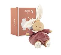 KALOO, Intemporel, Patapouf Peluche Lapin Bordeaux, Dès la Naissance | Corps Moelleux et Plis Faciles à Saisir, Bras et Oreilles Adaptés aux Petites Mains, Boîte Cadeau Personnalisable, Câlins