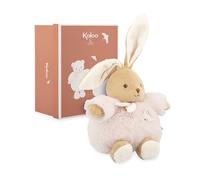 KALOO, Intemporel, Patapouf Peluche Lapin Rose, Dès la Naissance | Corps Doux et Moelleux Facile à Prendre en Main, Points Brodés pour Découvrir les Textures, Compagnon de Câlins, Vichy