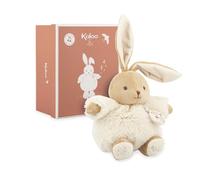 KALOO, Intemporel, Peluche Musicale Lapin Crème, Dès la Naissance | Mélodie La Flûte Enchantée à Déclencher par la Tirette, Corps Doux et Moelleux à Câliner, Découverte des Textures, Vichy