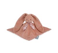 Kaloo Doudou Lapin Lapinoo – Peluche bébé 30x30 cm, bi-matières coton & velours côtelé, terracotta