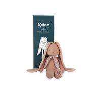 Kaloo - Lapinoo - Pantin Lapin - Peluche Bébé Bi-Matières Jersey et Tricot - 25 cm - Couleur Terracotta - Matières très Douces - Boîte Cadeau - Dès la Naissance, K969941