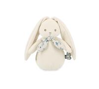 Kaloo, Lapinoo, Peluche Veilleuse Nomade Lapin Crème 17,5 cm | Lumière Douce par Pression sur le Ventre, Recharge USB, Autonomie 11 h,Arrêt Automatique 20 min, Longues Oreilles à Attacher