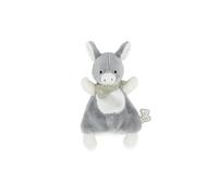 KALOO, Les Amis, Mini Doudou Ânon Régliss', Dès la Naissance | Mini Doudou en Fourrure Toute Douce, Avec Bandana Vert Brodé, Pattes et Queue Faciles à Saisir, Petit Format à Emporter