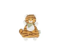 KALOO, Les Amis, Mini Doudou Tigre Papaye, Dès la Naissance | Mini Doudou en Fourrure Douce et Contrastée, Avec Bandana Vert Brodé, Pattes et Queue Faciles à Saisir, Facile à Emporter