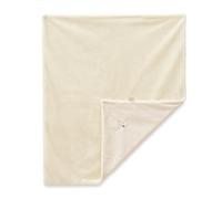 KALOO - Ma Première Couverture Bébé 72x85 cm - Ultra-Douce Bi-Matière Micro-Velours & Fourrure - Broderie Hirondelle Motif Vichy - +90% Matières Recy s - Lavable en Machine - Dès la Naissance