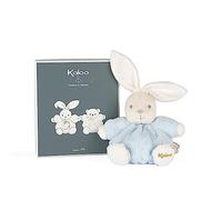 KALOO Perle - Peluche Patapouf lapinou Bleu - 18 cm