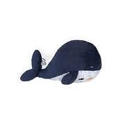 Kaloo - Petit Calme - Peluche Bébé Apaisante - Baleine Bleue 32 cm - Effet Bouillotte Chaud ou Froid - Matière Très Douce - Déhoussable - Dès la naissance, K970700