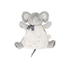 KALOO, Petites Chansons, Doudou Marionnette Éléphant, Dès la Naissance | Doudou Marionnette en Micro-velours, Broderies Inspirées de la Comptine Brille, Brille, Petite Étoile, Jeu de Coucou-Caché