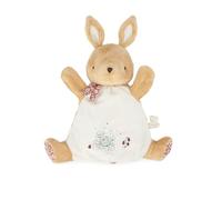 KALOO, Petites Chansons, Doudou Marionnette Lapin, Dès la Naissance | Doudou Marionnette en Micro-velours, Broderies Inspirées de la Comptine Mon Petit Lapin, Jeu de Coucou-Caché avec Bébé