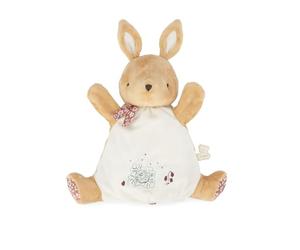 KALOO, Petites Chansons, Doudou Marionnette Lapin, Dès la Naissance | Doudou Marionnette en Micro-velours, Broderies Inspirées de la Comptine Mon Petit Lapin, Jeu de Coucou-Caché avec Bébé