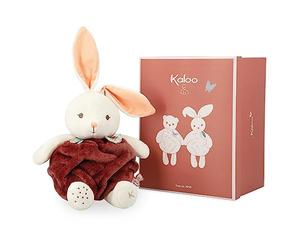 KALOO - Plume - Bulle d'amour Lapin Cannelle - Peluche Lapin Ultra-Douce 30 cm - Grand Doudou Bébé - Développe Le Toucher - Jolie Boîte Cadeau Personnalisable - Dès la Naissance, K214003
