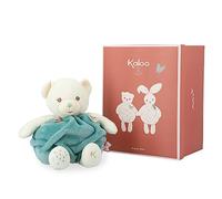 KALOO - Plume - Bulle d'amour Ours Vert - Ours en Peluche Tout Doux 30 cm - Grand Doudou Bébé - Développe Le Toucher - Jolie Boîte Cadeau Personnalisable - Dès la Naissance, K214001
