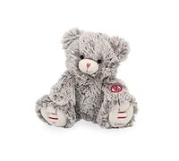 KALOO - Rouge Peluche Ours Maé Gris Prestige 24 cm - Petit Ours en Peluche en Fourrure Soyeuse - Doudou Ultra Doux pour Bébé - Dès la Naissance, K223001