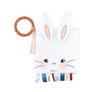 Kaloo, Stimuli, Livre Doudou Le Lapinou Amoureux 14 cm, Dès la Naissance | Découverte des Émotions, Histoire Tendre sur l'Amour et la Famille, Tissus à Caresser, Anneau d'Attache et Rubans à Attraper