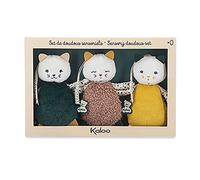 KALOO - Set de 3 doudous sensoriels pour bébé