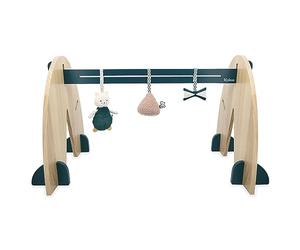 Kaloo - Stimuli - Mon Arche D'Éveil Avec 3 Accessoires pour Bébé - Arche en Bois Évolutive - Jeux Sensoriels Suspendus - Hauteur 45 cm - Dès la Naissance, K227004