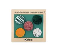 KALOO - Stimuli - Mon Set de 5 Balles Sensorielles 5 cm - Souples et Légères, Textures Variées - Fonction Encastrement - Jouet d'Eveil Motricité et Manipulation - Dès la Naissance, K971605