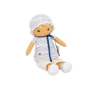 KALOO - Tendresse - Ma 1ère Poupée en Tissu Eli - Poupée de Chiffon 32 cm - Haut Marin - Jolie Boîte Cadeau - Ruban Personnalisable - Dès la Naissance, K200013